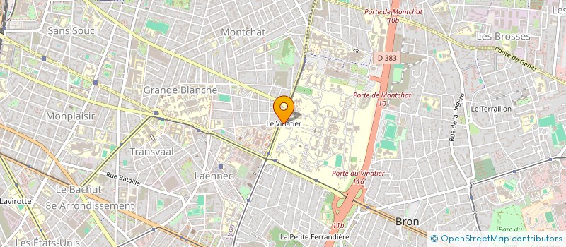 localisation de l'entreprise RESEAU NAT SOUFFRANCE PSYCHIQUE & PRECAR à BRON