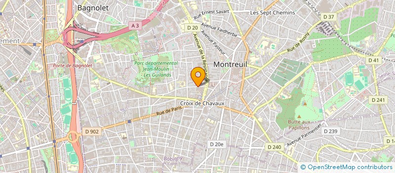 localisation de l'entreprise RESEAU NATIONAL DE DEMOCRATIE PARTICIPATIVE à MONTREUIL