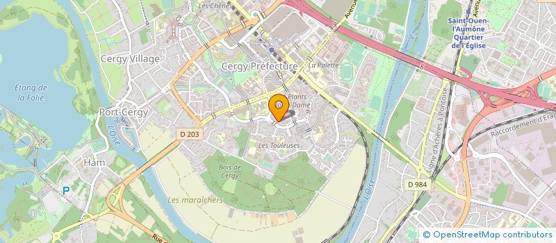 localisation de l'entreprise RESEAU NATIONAL DE L ALCOOLOGIE PLURIELL  CERGY