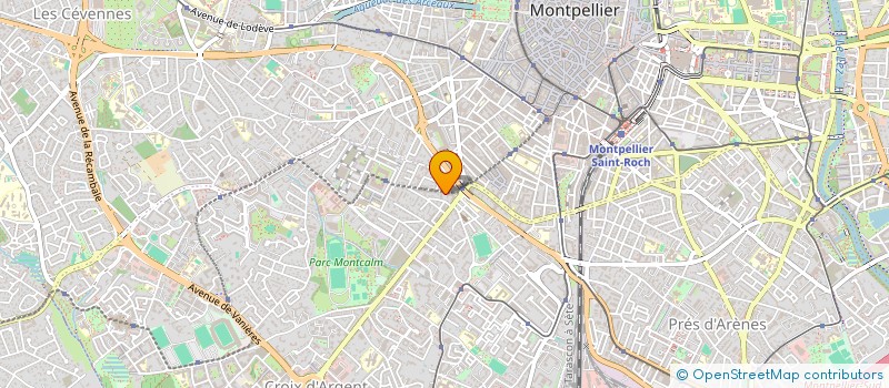localisation de l'entreprise RESEAU NATIONAL DES UTEP à MONTPELLIER