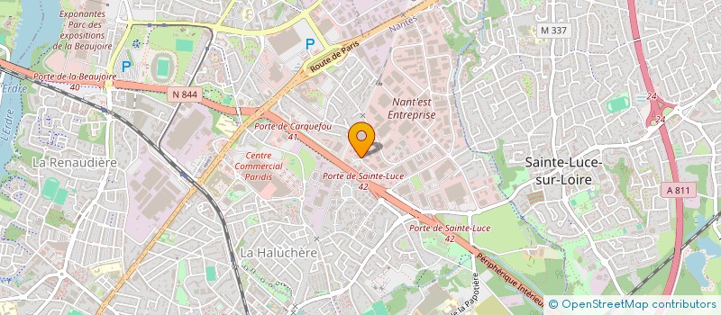 localisation de l'entreprise RESEAU NATIONAL RETRAVAILLER  NANTES