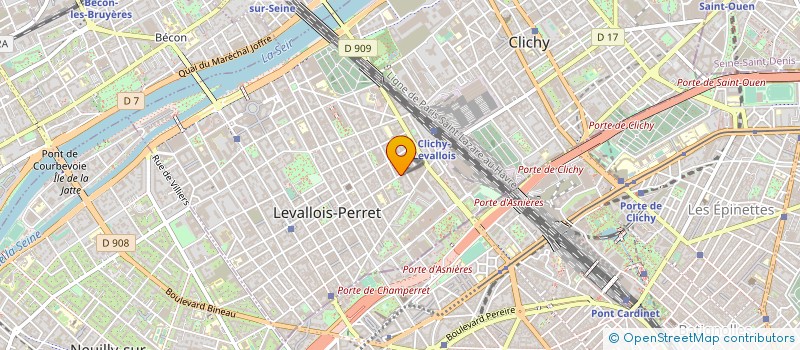 localisation de l'entreprise RESEAU NET à LEVALLOIS-PERRET