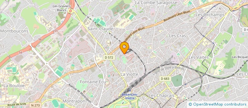 localisation de l'entreprise RESEAU NOTIMO PAR ABREVIATION NOTIMO à BESANCON