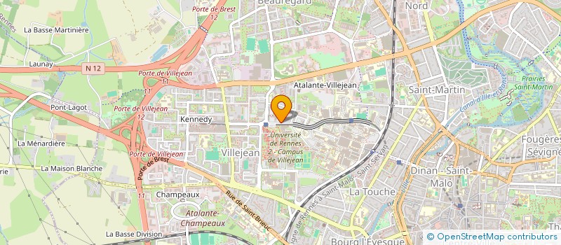 localisation de l'entreprise RESEAU ONCOBRETAGNE  RENNES