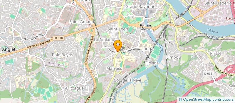 localisation de l'entreprise RESEAU ONCOLOGIE DU SUD-ADOUR à BAYONNE
