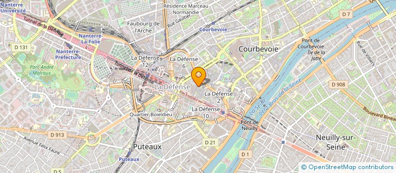 localisation de l'entreprise RESEAU OUEST PARISIEN à COURBEVOIE