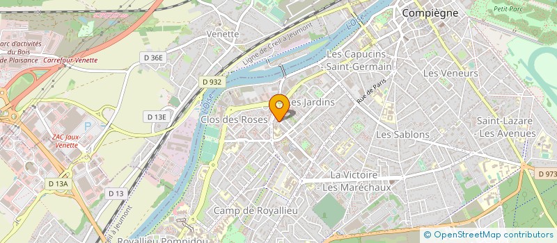 localisation de l'entreprise RESEAU PAIN D'EPICES à COMPIEGNE