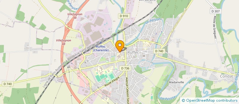 localisation de l'entreprise RESEAU PERINATALITE NORD CHARENTE à RUFFEC