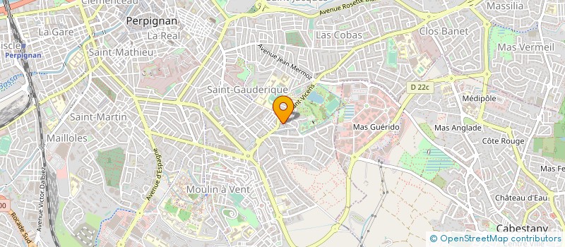 localisation de l'entreprise RESEAU PLAIES CICATRISATION ROUSSILLON à PERPIGNAN