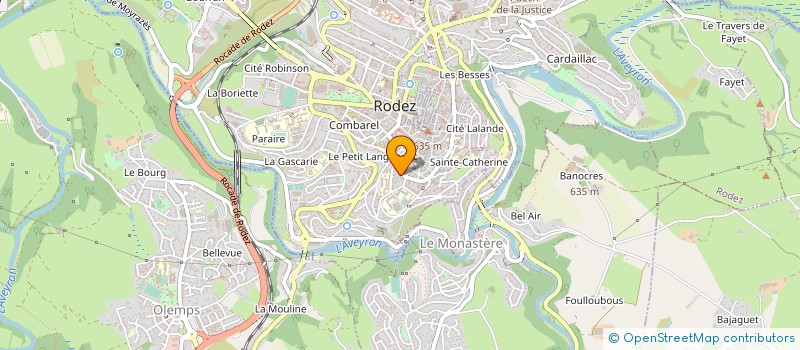 localisation de l'entreprise RESEAU PLURIPROFESSIONNEL EUTERPE 12 : MUSIQUES ET SOINS SANS FRONTIERE EN AVEYRON à RODEZ