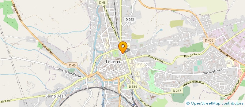 localisation de l'entreprise RESEAU POST NATAL DU PAYS D'AUGE à LISIEUX