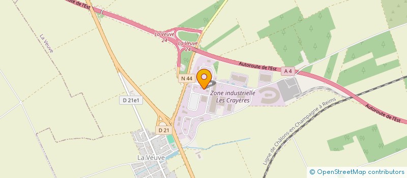 localisation de l'entreprise RESEAU PRO EST  LA VEUVE