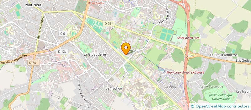 localisation de l'entreprise RESEAU PROFESSIONNEL BIOLOGIE SANTE DE POITIERS à POITIERS
