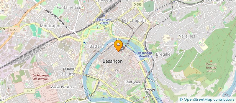 localisation de l'entreprise RESEAU QUALITE ETAB SANTE FRANCHE COMTE à BESANCON