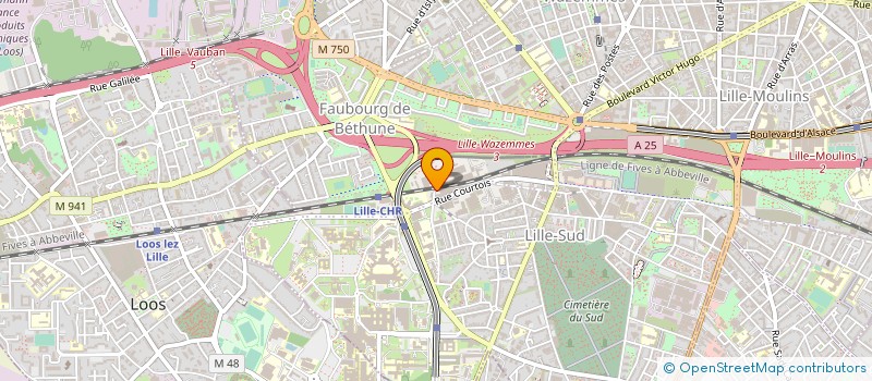 localisation de l'entreprise RESEAU REGIONAL CANCEROLOGIE DES HAUTS DE FRANCE à LILLE