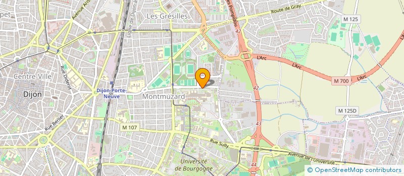 localisation de l'entreprise RESEAU REGIONAL DE CANCEROLOGIE BOURGOGNE-FRANCHE-COMTE à DIJON