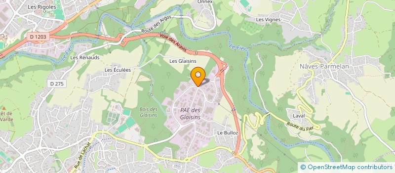 localisation de l'entreprise RESEAU SANTE 74 à ANNECY