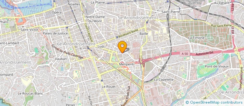 localisation de l'entreprise RESEAU SANTE MARSEILLE SUD à MARSEILLE