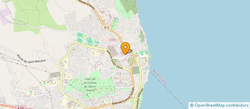 localisation de l'entreprise RESEAU SANTE TOXICOMANIE VIH OUEST ETANG à MARTIGUES