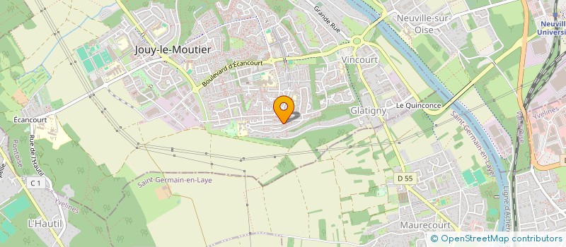 localisation de l'entreprise RESEAU SAPHIR  JOUY-LE-MOUTIER