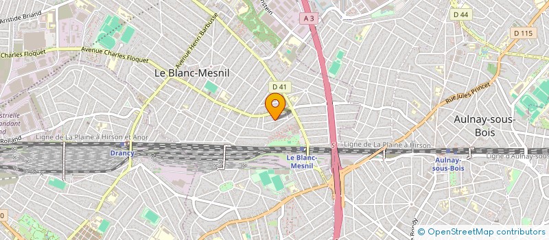 localisation de l'entreprise RESEAU SECURITE SERVICES à LE BLANC-MESNIL