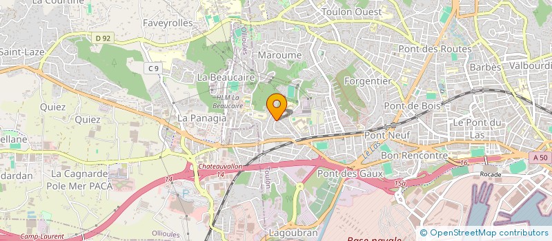 localisation de l'entreprise RESEAU SERVICES à TOULON