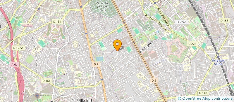 localisation de l'entreprise RESEAU SERVICES OPTIQUE  VITRY-SUR-SEINE