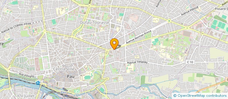 localisation de l'entreprise RESEAU SOINS PALLIATIFS BEARN ET SOULE à PAU