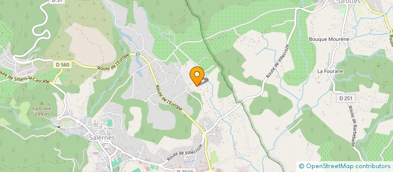 localisation de l'entreprise RESEAU SOL.E.I.L. -SOLUTION ECONOMIQUE D'INTERET LOCAL  SALERNES