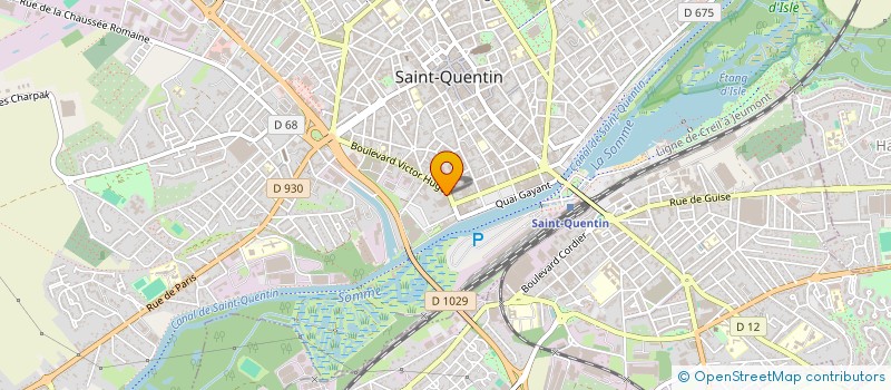 localisation de l'entreprise RESEAU SOLIDAIRE ASSOCIATIF à SAINT-QUENTIN