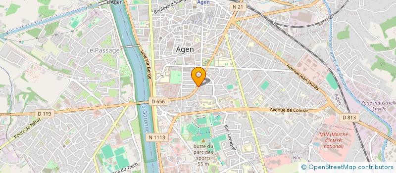 localisation de l'entreprise RESEAU SORTIR NUCLEAIRE GRAND SUD OUEST  AGEN