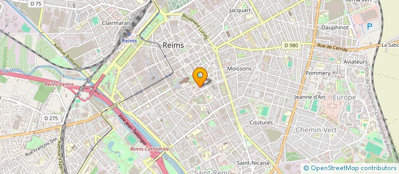 localisation de l'entreprise RESEAU SPORT SANTE BIEN ETRE CHAMPAGNE ARDENNE  REIMS