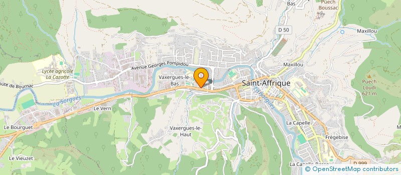 localisation de l'entreprise RESEAU SUD-AVEYRONNAIS MAIA  ST-AFFRIQUE