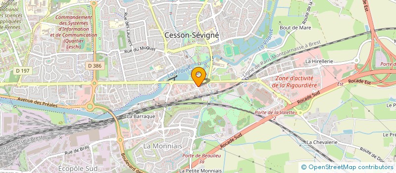 localisation de l'entreprise RESEAU SWAN  CESSON-SEVIGNE