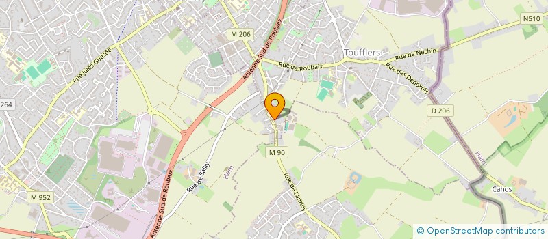 localisation de l'entreprise RESEAU TALENTS MOSAIC  TOUFFLERS