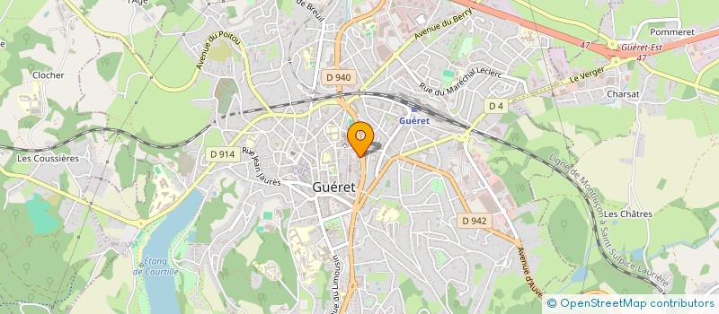 localisation de l'entreprise RESEAU TELA à GUERET