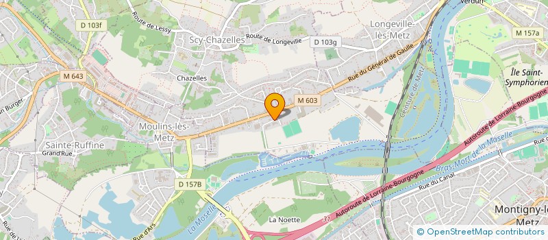 localisation de l'entreprise RESEAU TELECOMMUNICATION  SCY-CHAZELLES