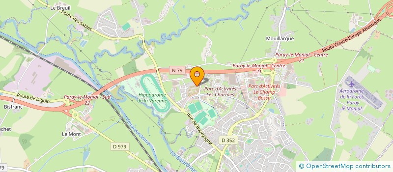 localisation de l'entreprise RESEAU TERRITOIRE DE SOUTIEN EN SANTE DU PAYS CHAROLAIS-BRIONNAIS  PARAY-LE-MONIAL