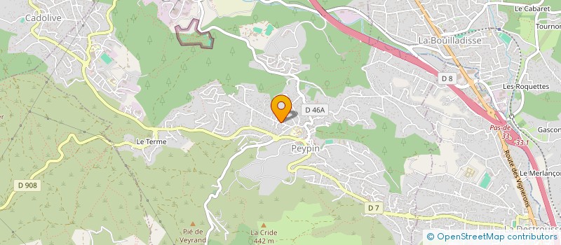 localisation de l'entreprise RESEAU TOITURE  PEYPIN