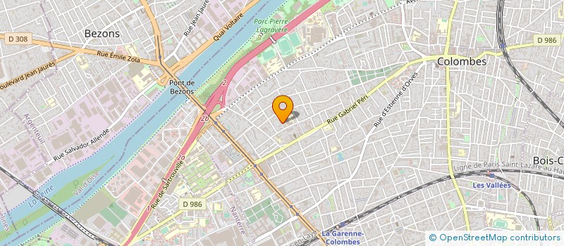 localisation de l'entreprise RESEAU TOUT POUR ELLES  COLOMBES