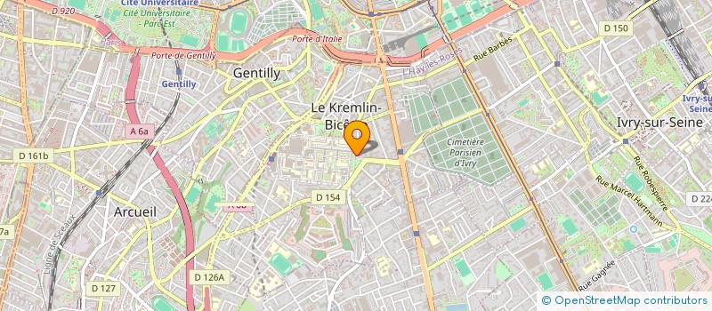 localisation de l'entreprise RESEAU TROUBLES APPRENTISSAGES IDF SUD à LE KREMLIN-BICETRE