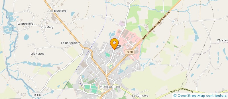 localisation de l'entreprise RESEAU UGSEL DU MONCOUTANTAIS  MONCOUTANT-SUR-SEVRE