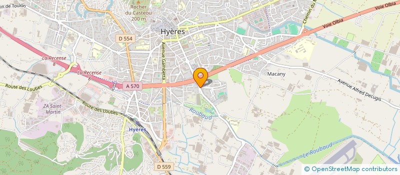 localisation de l'entreprise RESEAU VAROIS D AIDE AUX DIABETIQUES à HYERES