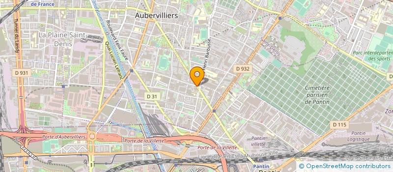 localisation de l'entreprise RESEAU VILLE HOPITAL 93 CENTRE à AUBERVILLIERS