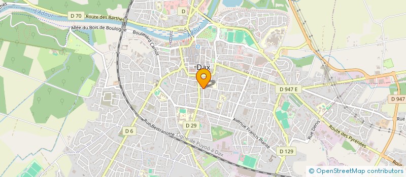 localisation de l'entreprise RESEAU VILLE HOPITAL DE DAX  DAX