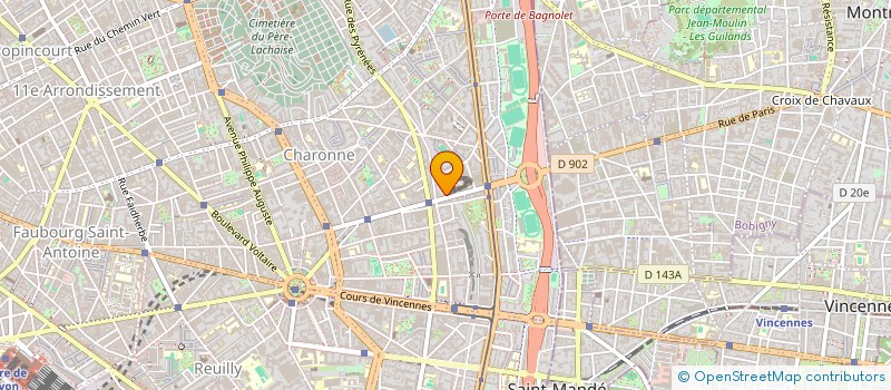 localisation de l'entreprise RESEAU(X) PAYSAGE ET URBANISME à MONTREUIL