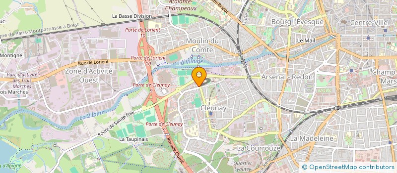 localisation de l'entreprise RESEAUCOOP à RENNES