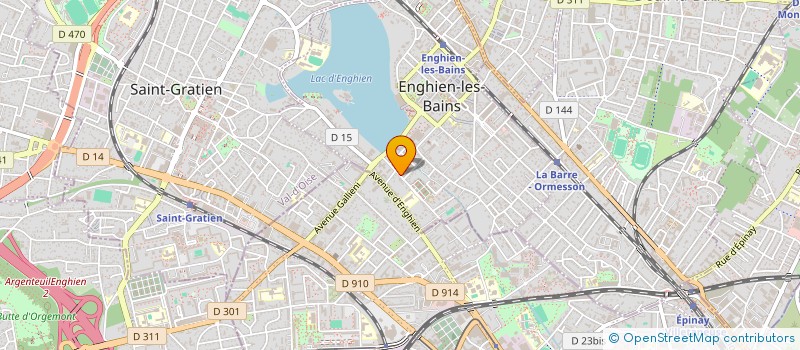 localisation de l'entreprise RESEAUDATA INFORMATIQUE  ENGHIEN-LES-BAINS