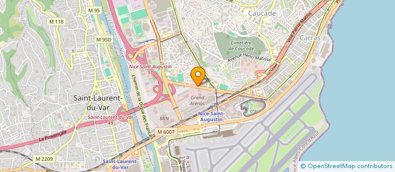 localisation de l'entreprise RESEAUX ASSISTANCE SYSTEME à NICE