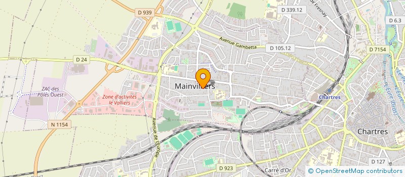 localisation de l'entreprise RESEAUX ATR à MAINVILLIERS